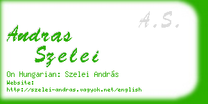 andras szelei business card